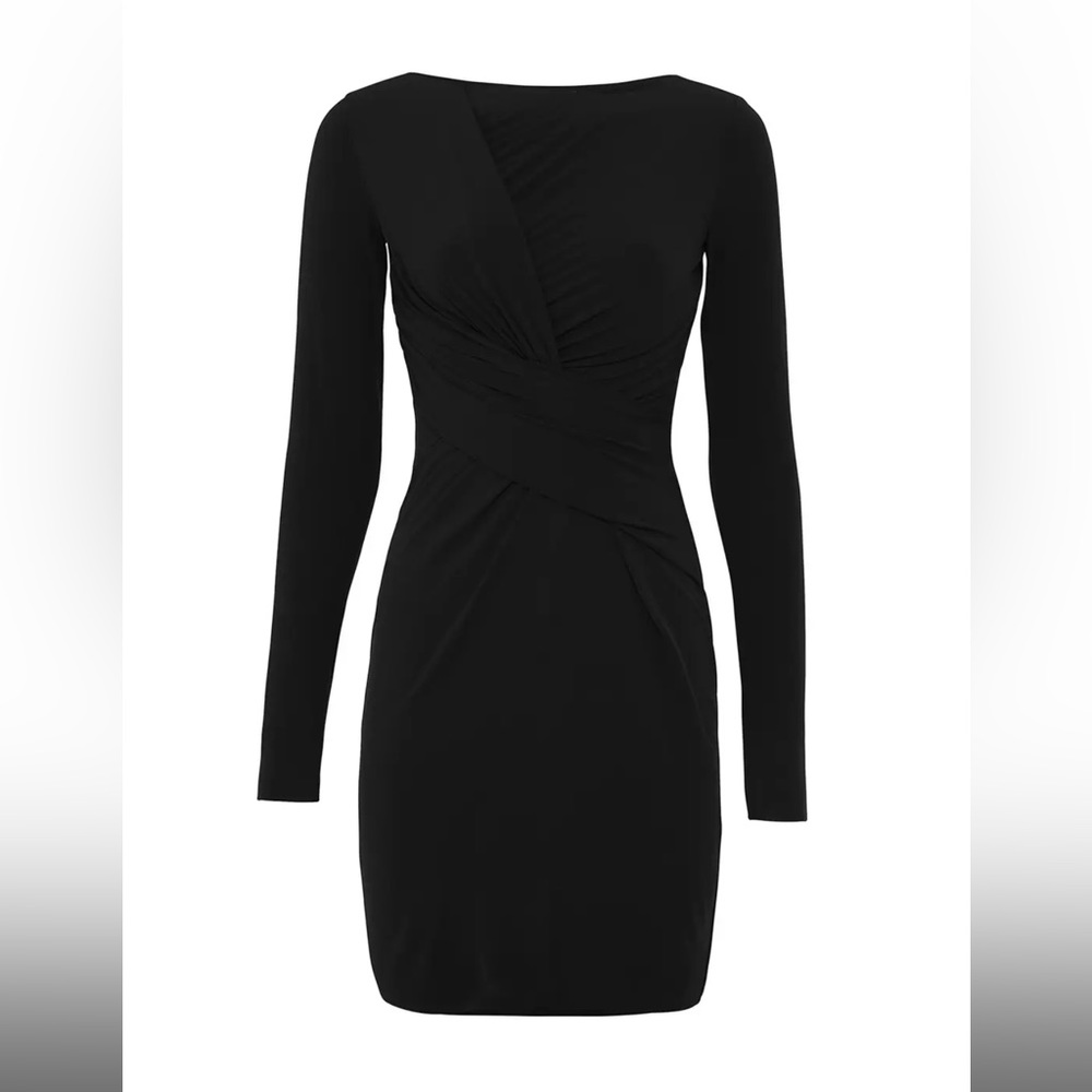 Bailey 44 Clandestine Draped Dress Black